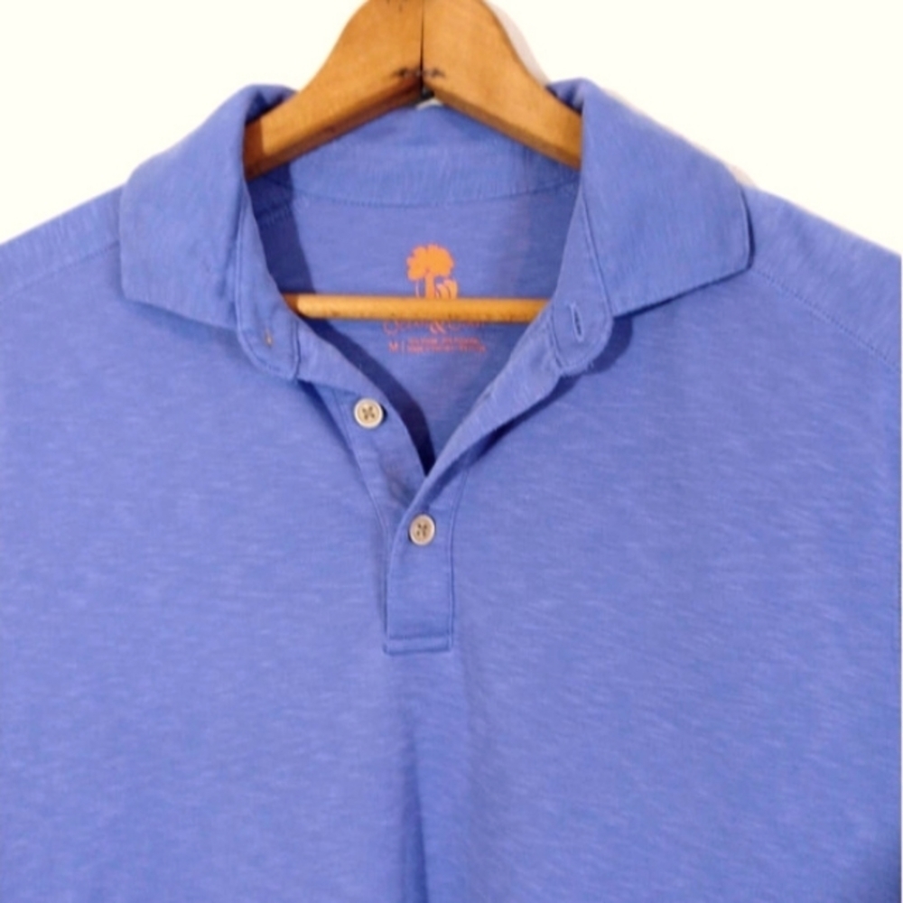 Ocean & Coast Men Sz M Blue Polo Sport Performance Work Active Office - Picture 2 of 5